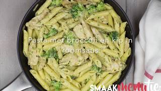 Pasta met broccoli en kip in roomsaus [upl. by Adel]