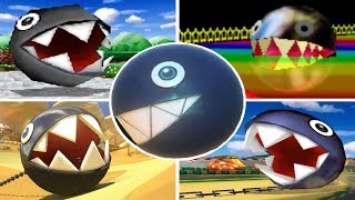 Evolution of  Chain Chomp in Mario Kart Games [upl. by Kimbell]