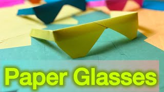 How to make easy paper glasses at home [upl. by Acemat]