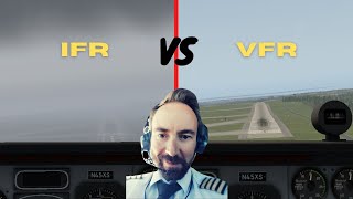 IFR vs VFR flight  Instrument Flight Rules VS Visual Flight Rules [upl. by Aihc]