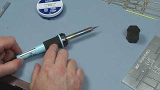 Using The 35W Weller Soldering Iron For Model Railroad Trackwork [upl. by Guadalupe320]