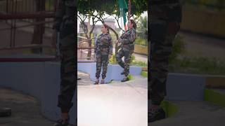 Double Role Army ❤️🙏 shortvideo funny funnyvideos trending funny trending shorts [upl. by Nauquf]