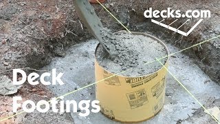 How to Build Deck Footings [upl. by Pasquale]