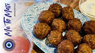 Greek meatballs with beef mince recipe  Keftedakia recipe [upl. by Leuqer]