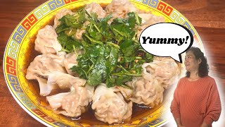 HOW TO MAKE Homemade Wontons with Pork Wontons with Pork Recipe [upl. by Ecaj152]