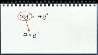 Algebra video 2 multiplikasjon av potenser [upl. by Rattray]