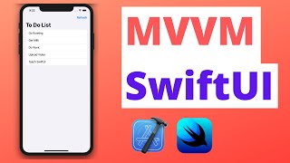 SwiftUI MVVM with ObservableObject amp Published Swift 5 Xcode 12 2020  iOS Development [upl. by Aiseneg]