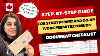 HOW I GOT MY STUDY PERMIT EXTENSION IN 7 DAYS  2024 UPDATED VERSION  FILL THE IMM5709e FORM [upl. by Keavy]