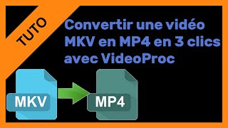 【TUTO】Comment convertir MKV en MP4 en 3 étapes avec VideoProc [upl. by Brandais938]