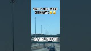 Small Planes Landing On Highways 🥱🙄 aviation avgeek emergency landing dc10 [upl. by Chuipek860]