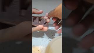 correct way of breaking toblerone trending viral shorts [upl. by Drusus]