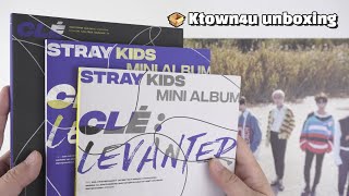 Unboxing STRAY KIDS quotClé  LEVANTERquot 스트레이키즈 언박싱 Kpop Ktown4u [upl. by Hassin794]