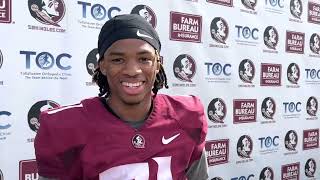 FSU DB Greedy Vance on Miami interception getting comfortable in defense FSU [upl. by Hamilton]