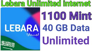 lebara Sim unlimited social media Internet 40 GB local in lebara [upl. by Kayle]