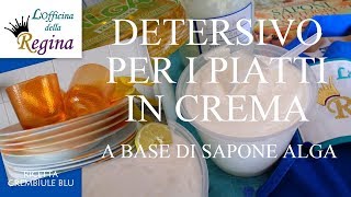 Detersivo piatti in crema ecologico facile da fare a base di sapone Alga [upl. by Irod]