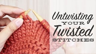 How to Untwist a TWISTED STITCH [upl. by Rehpotisrhc]