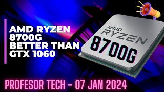 AMD Ryzen 8700G APU beats GTX 1060 GB in Benchmarks INSANE amd ryzen [upl. by Rossing380]