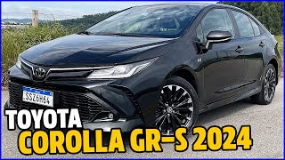 O NOVO TOYOTA COROLLA GRS 2024 NÃO VALE A COMPRA  DETALHES AVALIAÇÃO E CONSUMO REAL [upl. by Hecklau]