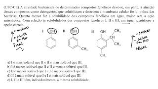 UFCCE A atividade bactericida de determinados compostos fenólicos devese em parte à atuação de [upl. by Alekim998]