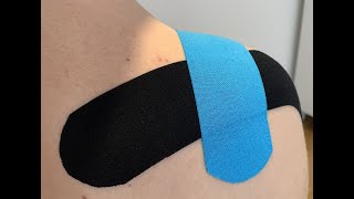 Kinesiology Taping  supraspinatus muscle [upl. by Airotna674]