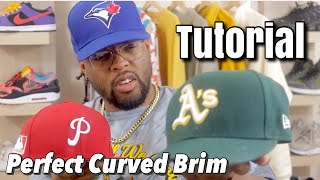 How To Curve The Brim On Fitted Hats [upl. by Aggappe]