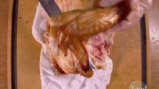 How to Carve a Turkey with Alton Brown  Food Network [upl. by Llerdnam]