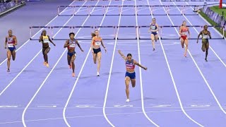 Sydney McLaughlin wins 400m hurdles in Olympic Paris 2024 Sydney McLaughlinLevrone record [upl. by Cromwell]