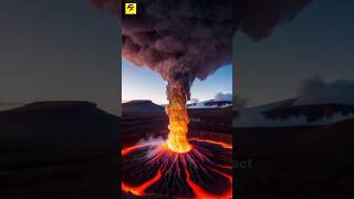 Biggest Volcano Eruption in the World  shorts shortsvideo [upl. by Brinkema]