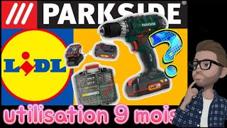 Le set perceuse accessoires parkside  RETOUR APRÃˆS 9 MOIS Dâ€™UTILISATION [upl. by Dumm193]