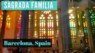 Barcelone Sagrada Familia inside in Ultra 4k [upl. by Ly612]