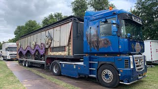 Kermis Heemskerk 2022 Transport en opbouw Deel 2 [upl. by Alrick]