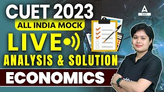 CUET 2023 Economics Mock Test Answer Key  Live Solutions By Pooja Maam [upl. by Ahsinyt717]