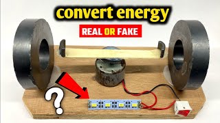 How To Make Free Energy Generator With Magnet And DC Motor  Real or Fake  Amazing Project 🔥 free [upl. by Ahsenid]