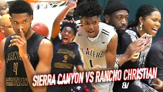 Sierra Canyon VS Rancho Christian CHAMPIONSHIP BATTLE TO END THE DECADE 1 2020 Player VS 1 Team [upl. by Pani881]