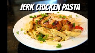 How To Make Jerk Chicken Pasta  Easy Rasta Pasta Recipe MrMakeItHappen [upl. by Arten697]