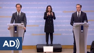 2 februari 2021 persconferentie Mark Rutte en Hugo De Jonge video met audiodescriptie [upl. by Nomzaj]