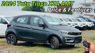 New Tata Tiago XZA AMT Full Detailed Review ❤️ Price amp Features ✅ Best Car In Segment [upl. by Ahsenre]