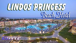 Lindos Princess Beach  A Stunning 4K Hotel Tour amp Review in Lardos Greece [upl. by Nahtanha]