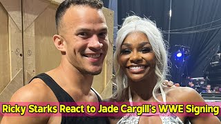 Ricky Starks React to Jade Cargills WWE Signing [upl. by Kellda]