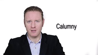 Calumny  Meaning  Pronunciation  Word World  Audio Video Dictionary [upl. by Atauqal]