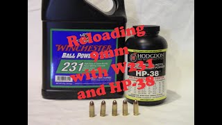 Reloading 9mm with HP 38 W231 during the ammo shortage [upl. by Ylla]