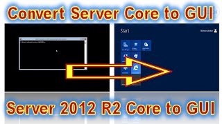 How to Convert Windows Server 2012 R2 Server Core to GUI [upl. by Aramanta]