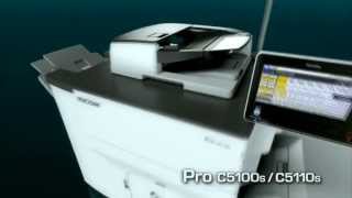 Ricoh Pro C5110S and Pro C5100S digital colour cut sheet printers [upl. by Hollingsworth689]