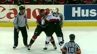 Chris Neil vs Krzysztof Oliwa Mar 11 2004 [upl. by Eseret]