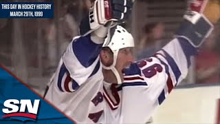 The Great One Wayne Gretzky Scores His Final NHL Goal  This Day In Hockey History [upl. by Ursal753]