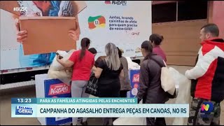 Campanha do Agasalho entrega peças em Canoas no RS [upl. by Hennebery]