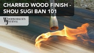 How to Burn Wood for a Shou Sugi Ban Exterior Wood Finish [upl. by Yuille]