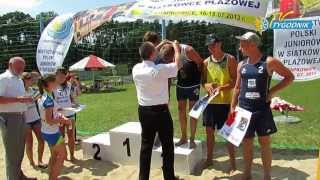 Mistrzostwa Polski Juniorów w siatkówce plażowej Krapkowice 2013  finałowe mecze wywiady podium [upl. by Mccallum]