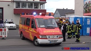 Einsatzfahrten von Feuerwehr und Rettungsdienst beim Rosenmontagsumzug 2017 in Seligenstadt [upl. by Yerac708]