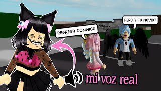 FINJO SER ANIELICA Y LE PIDO A SU EXNOVIO VOLVER REVELO MI VOZ REAL ♥️🤗 Brookhaven roblox [upl. by Allissa]